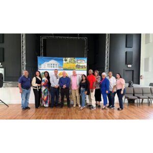 Chamber members gathered at the Healing Sanctuary for August Coffee and Commerce