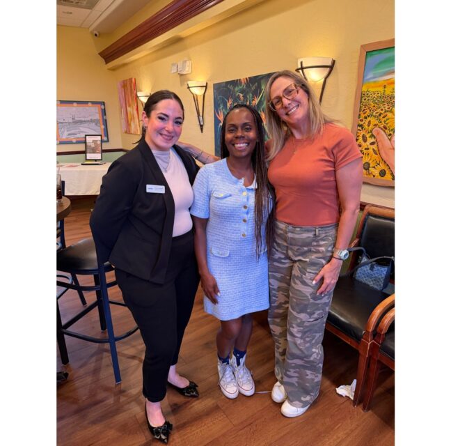 South Dade Chamber members gathered at an evening social event