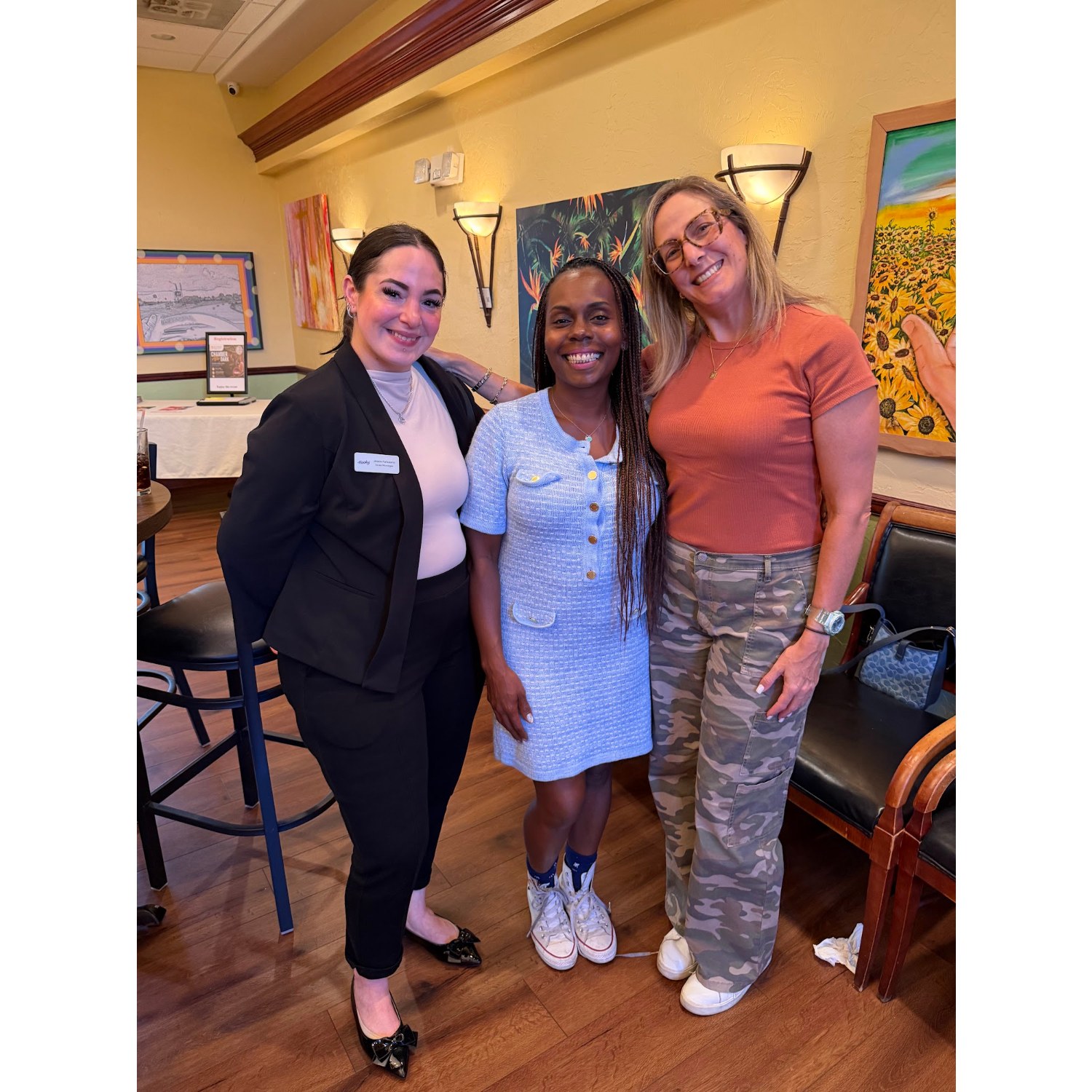 South Dade Chamber members gathered at an evening social event