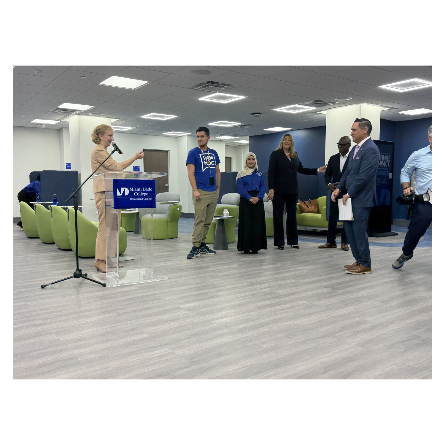 South Dade Chamber leaders at the Miami Dade College Homestead Student Center opening