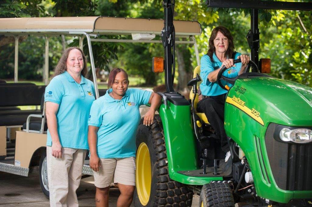 Tour guides at Fruit and Spice Park in the Redland